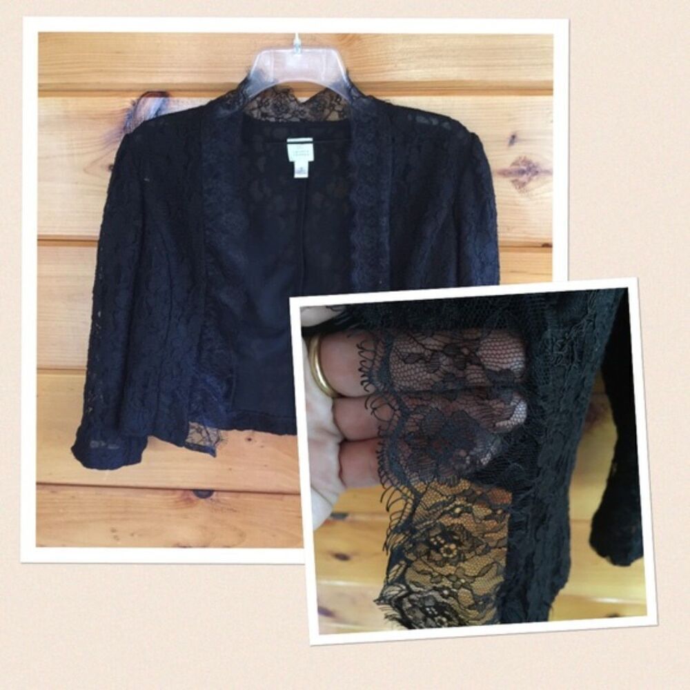 Elegant Lace Lauren Conrad Cotton Blend Lined Jacket 4